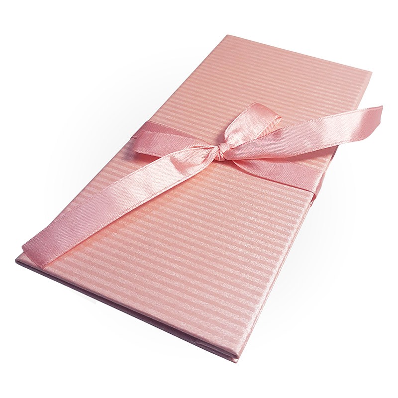 К102 Подарочный конверт ДЛЯ ДЕНЕГ,бумага перламутровая ,с бантом,172х83,розовый