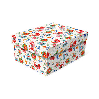 Д10103П.420 Набор подарочных коробок 3 в 1 НАРОДНЫЙ ОРНАМЕНТ 190х150х90