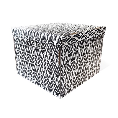 Д20104.0032 Коробка для хранения ЛИСТЬЯ черные 320х320х250