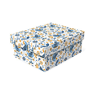 Д10103П.420 Набор подарочных коробок 3 в 1 НАРОДНЫЙ ОРНАМЕНТ 190х150х90