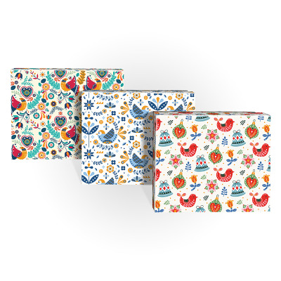 Д10103П.420 Набор подарочных коробок 3 в 1 НАРОДНЫЙ ОРНАМЕНТ 190х150х90