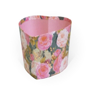 Д10803-21 Коробка для цветов «Сердце-прованс» 170x158x100 розовый
