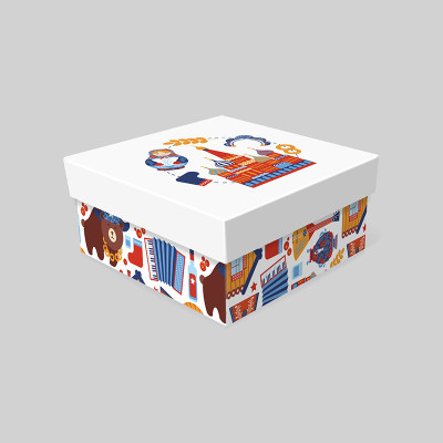 Д10103К.379 Набор подарочных коробок 3 в 1 РУССКИЙ СУВЕНИР 190х190х90