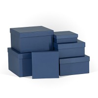 Д10103К.023 Набор подарочных коробок 6в1 тисненая бумага 250x250x150