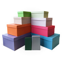 Д10103П.426 Набор подарочных коробок 10 в 1 мелованная бумага МИКС 305х200х128, 5