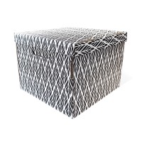 Д20104.0032 Коробка для хранения ЛИСТЬЯ черные 320х320х250